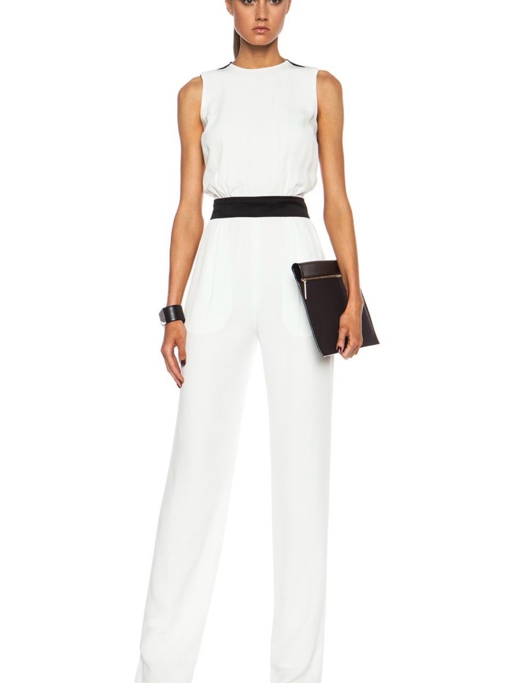 Victoria Beckham off White and black Jumpsuit